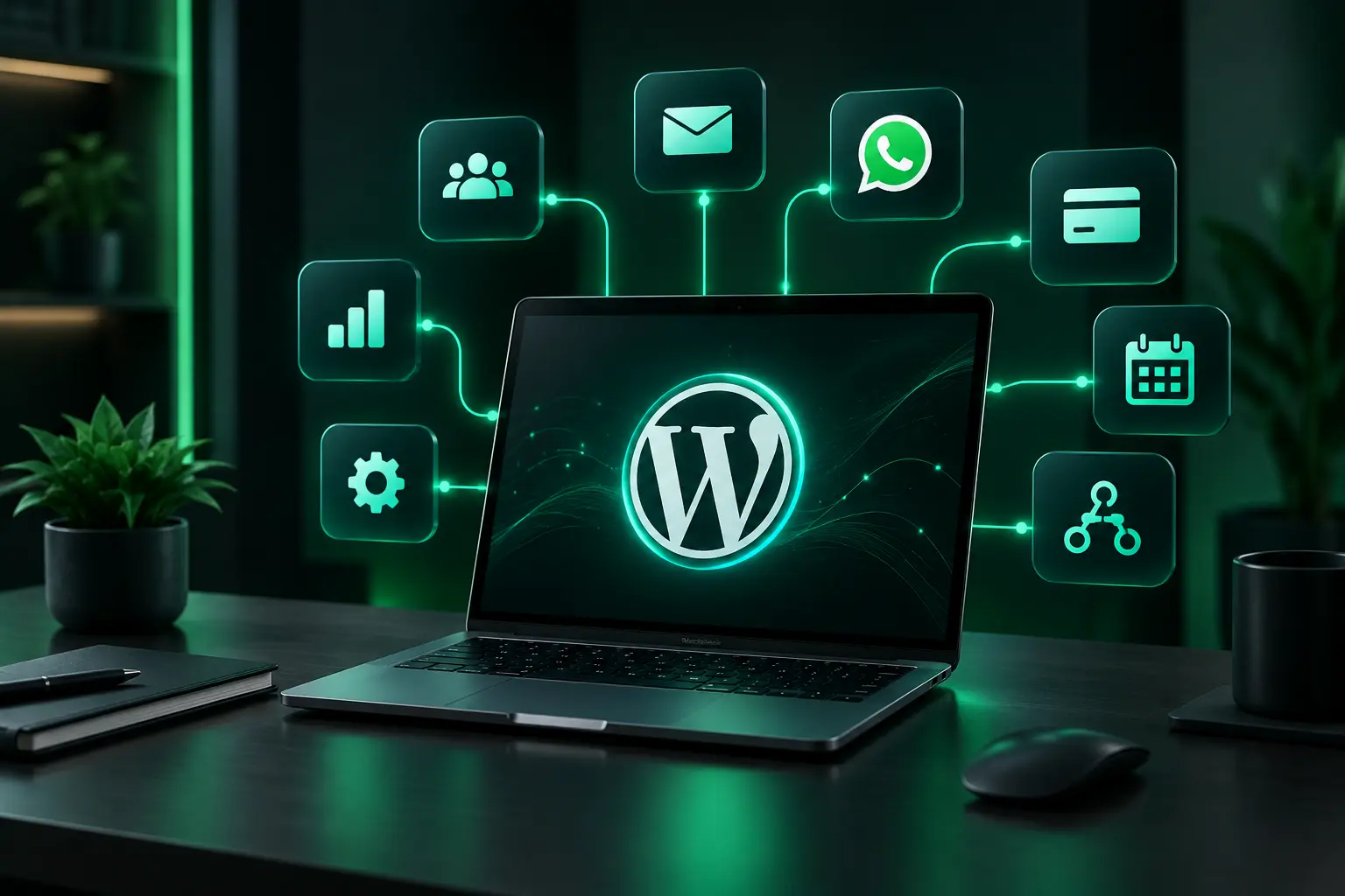 WordPress integrations illustration