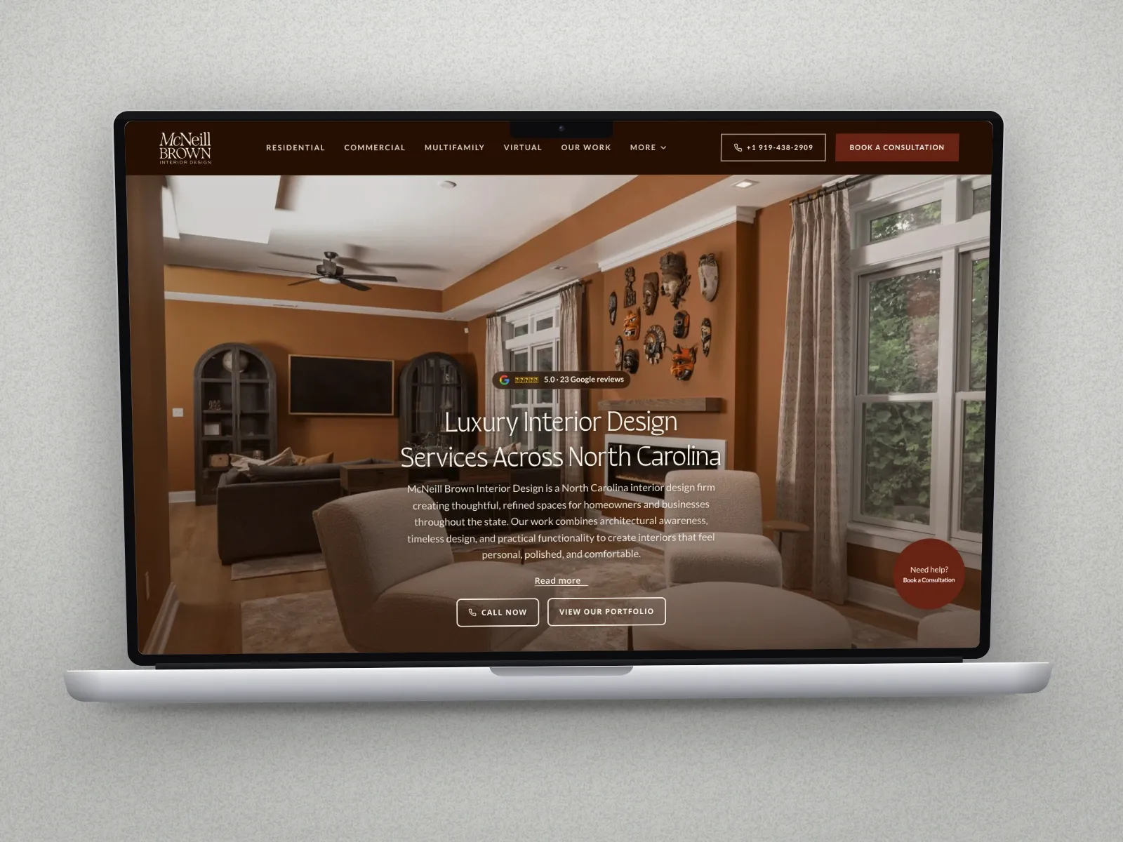 McNeill Brown Interiors website