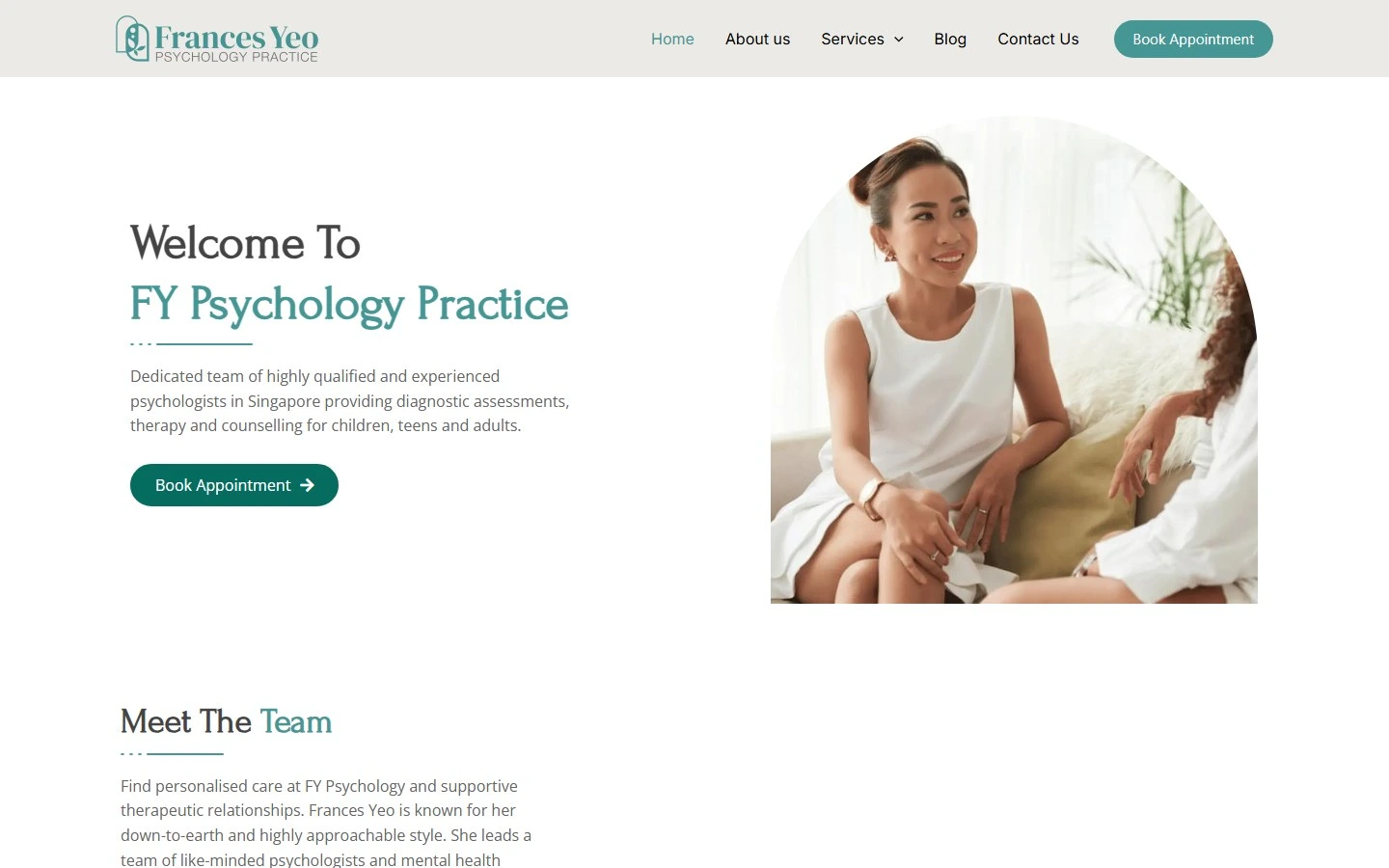 Frances Yeo Practice website
